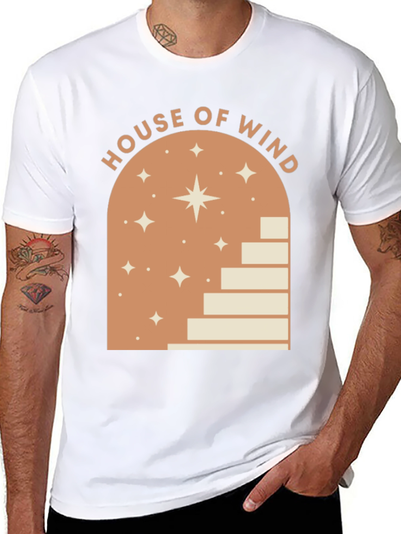 House of Wind Graphic Tee - Unisex Black T-Shirt