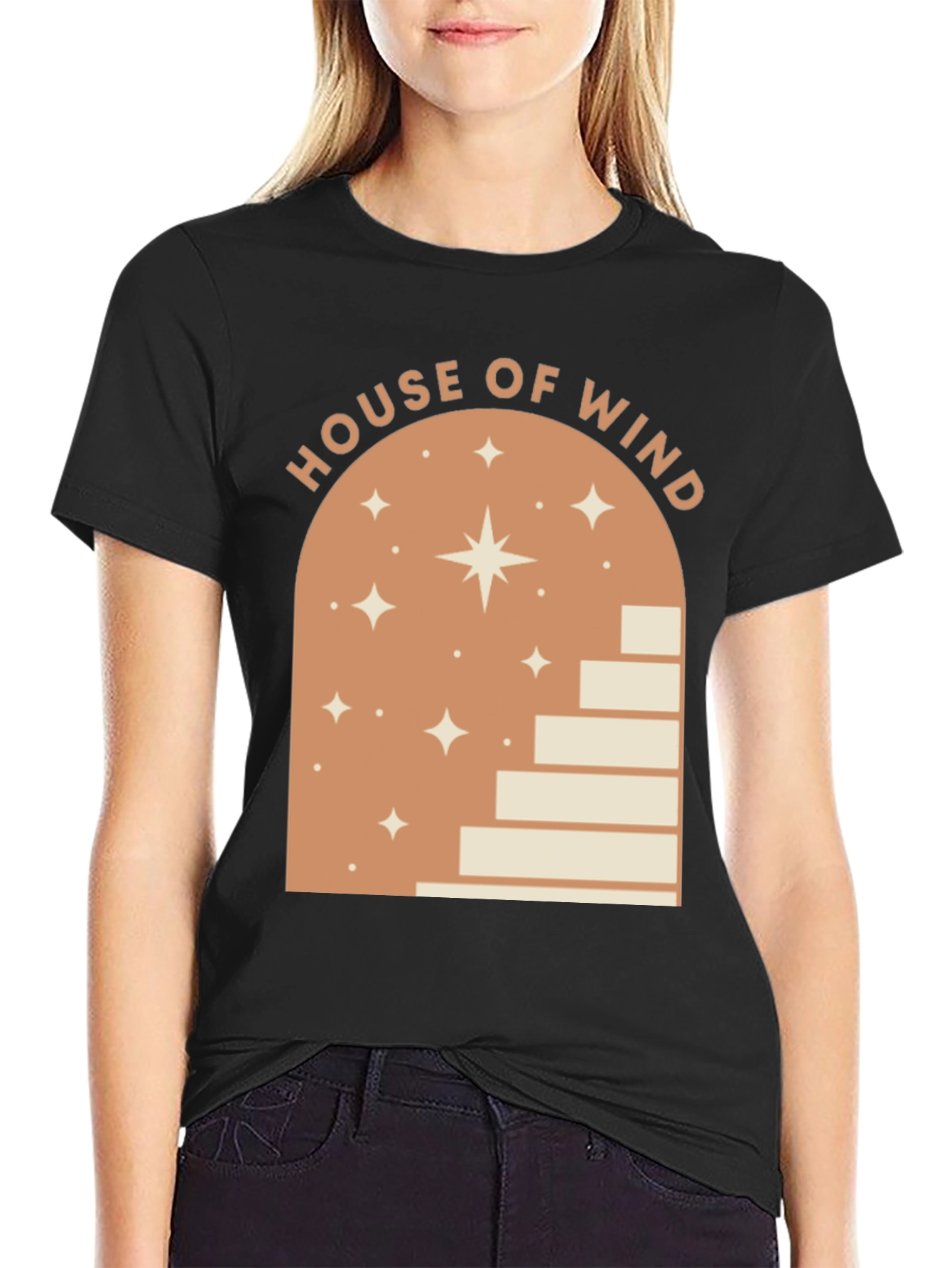 House of Wind Graphic Tee - Unisex Black T-Shirt