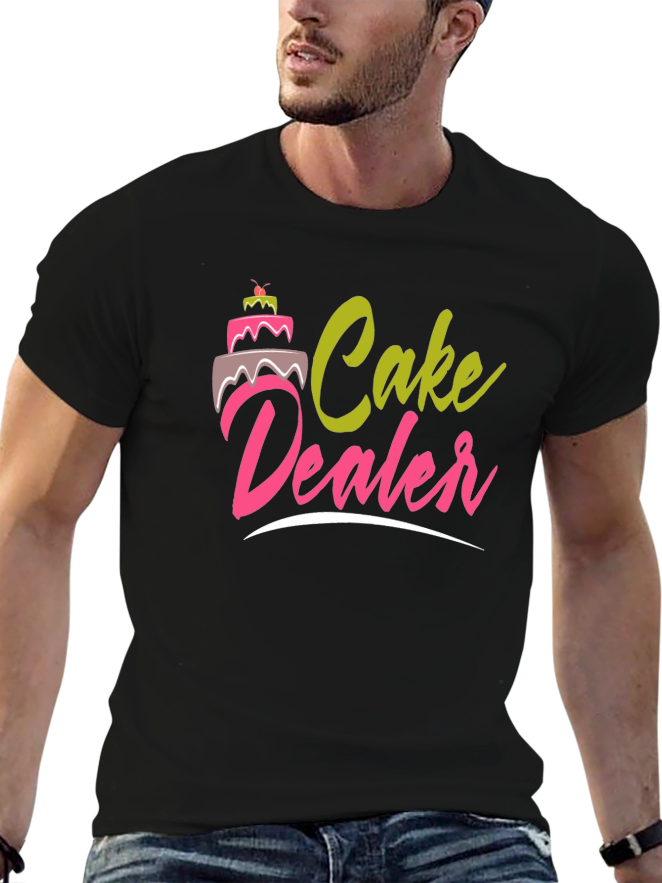Cake Dealer Graphic T-Shirt - Funny Baker Tee