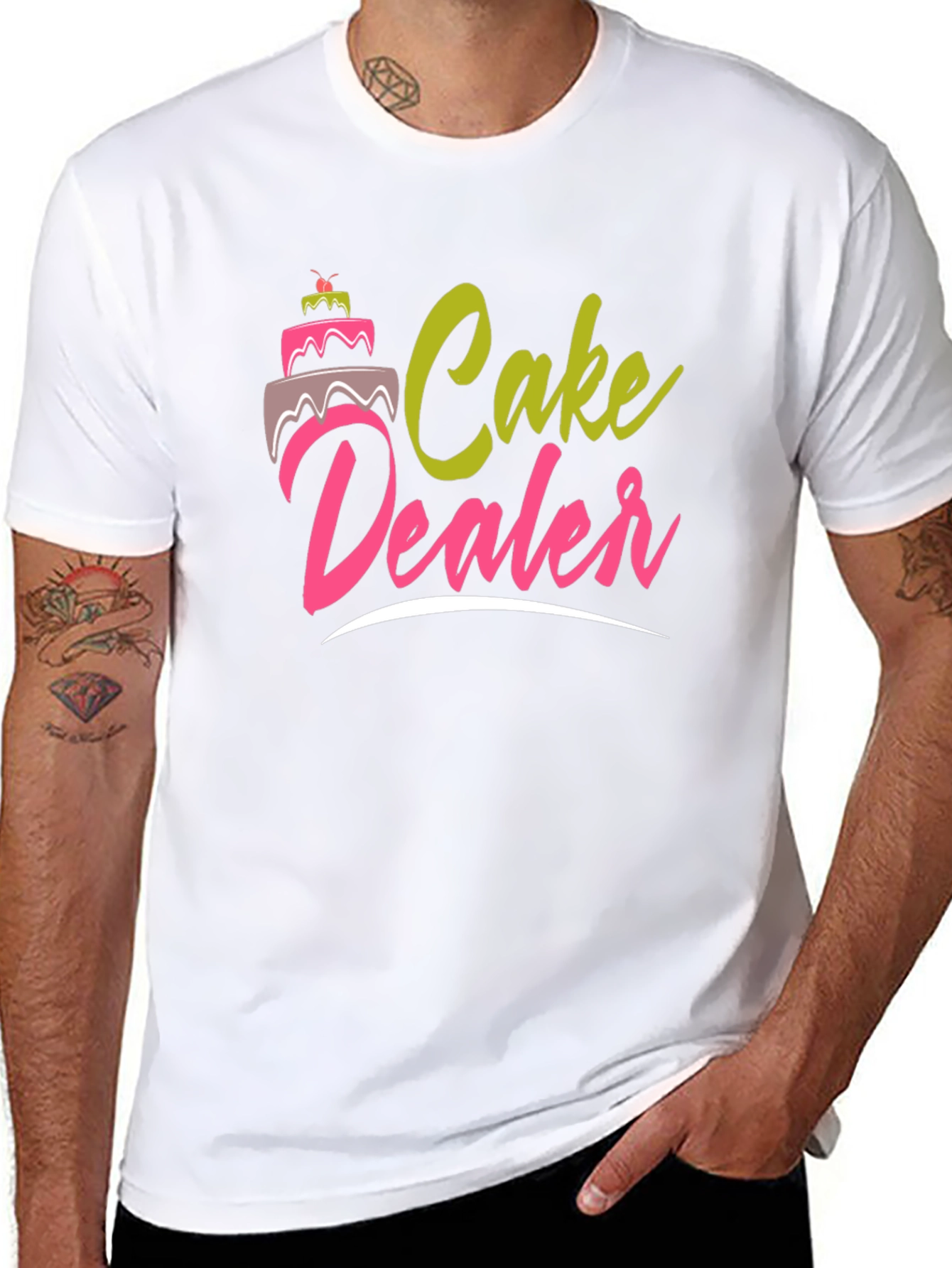 Cake Dealer Graphic T-Shirt - Funny Baker Tee