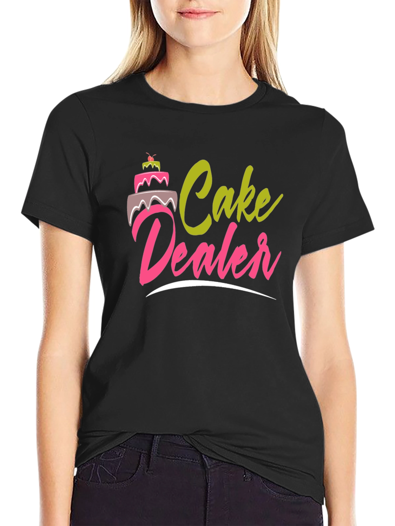 Cake Dealer Graphic T-Shirt - Funny Baker Tee