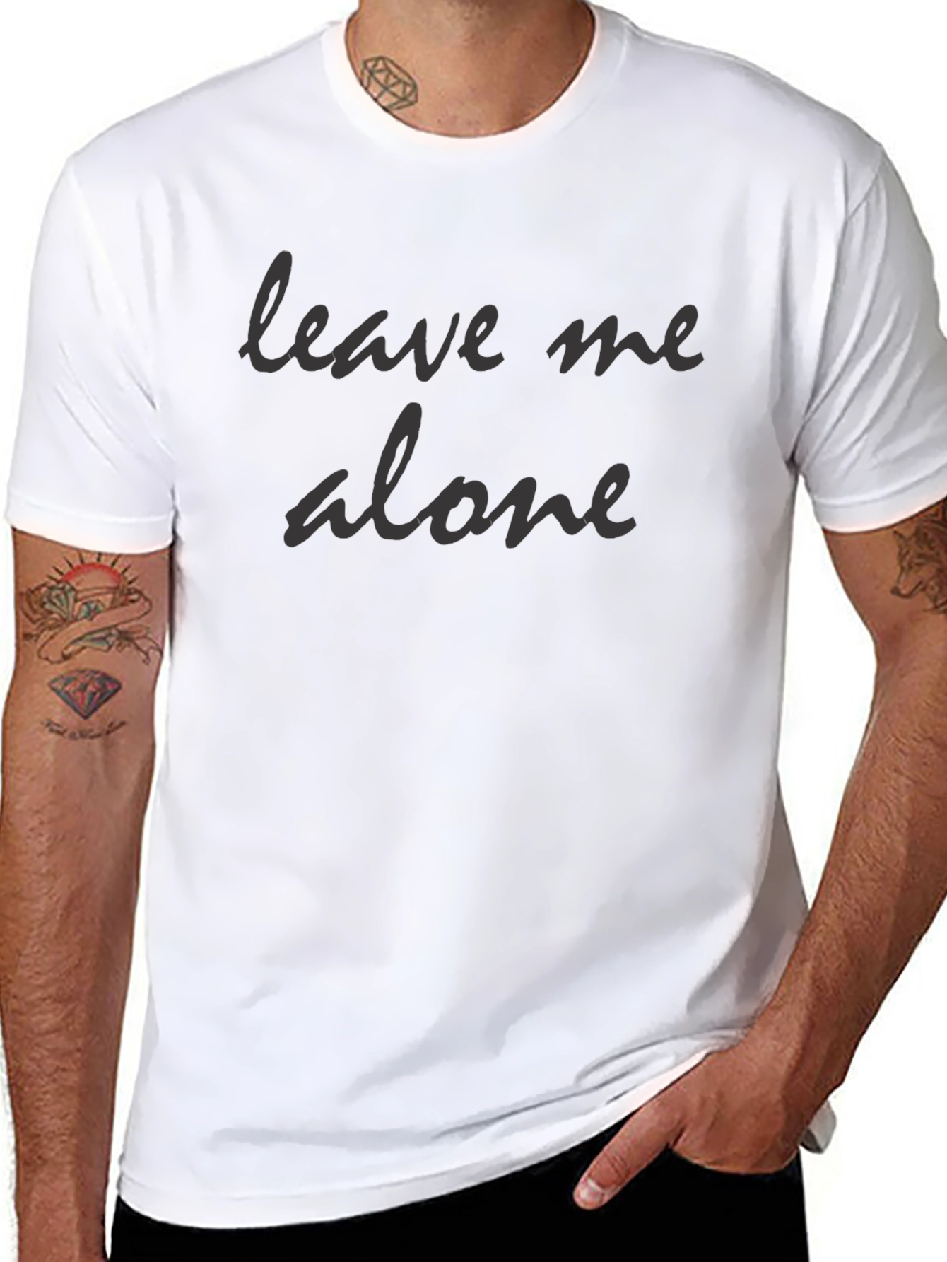 Leave Me Alone Black T-Shirt