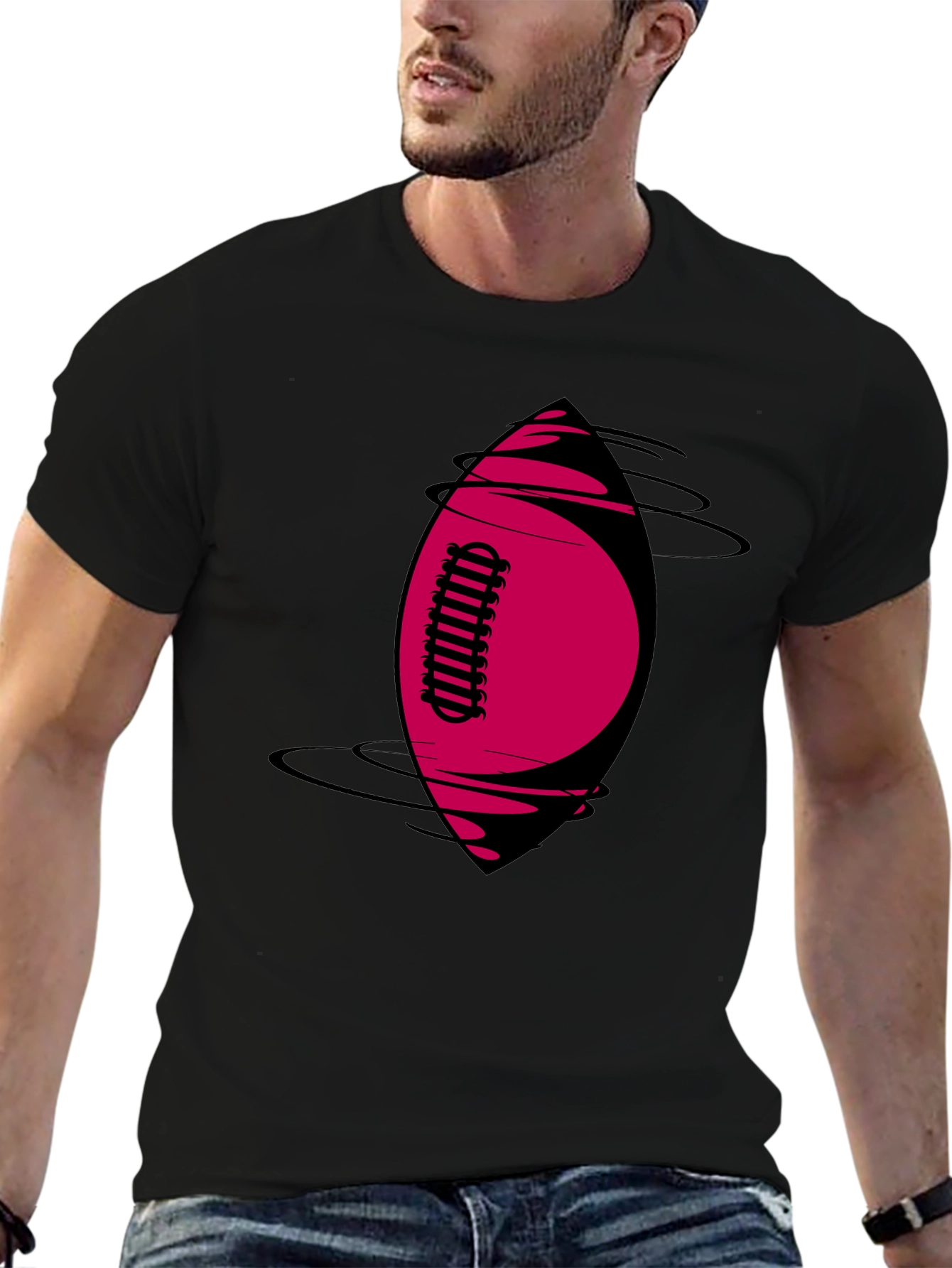 Cool Graphic Tee - Football Design