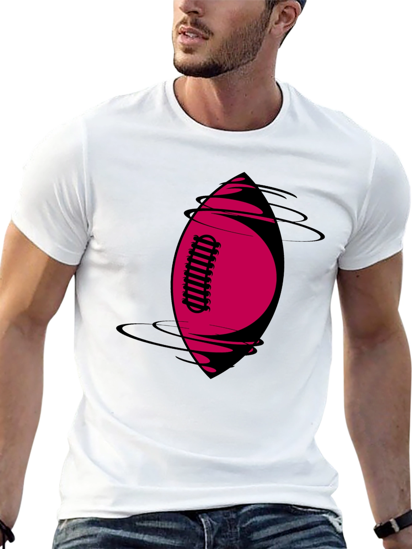 Cool Graphic Tee - Football Design