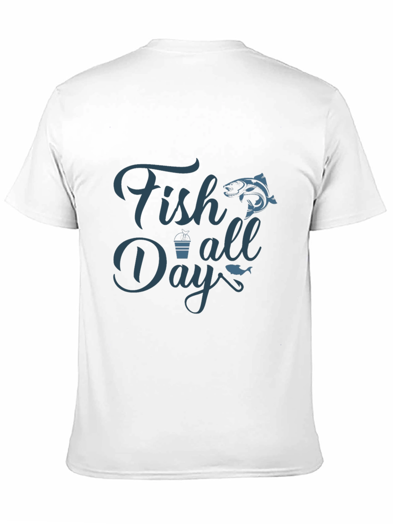 Fish All Day Graphic Tee - Mens Black T-Shirt