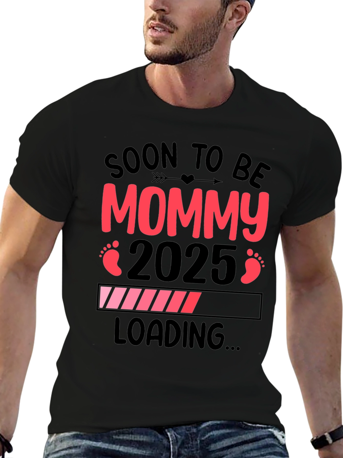 Soon to be Mommy 2025 Loading Pregnancy T-Shirt
