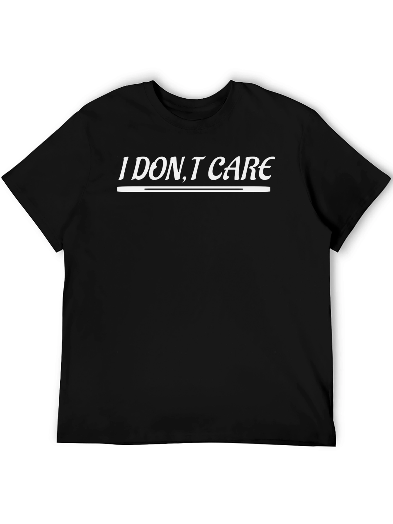 I DONT CARE Slogan T-Shirt | Casual Wear Top