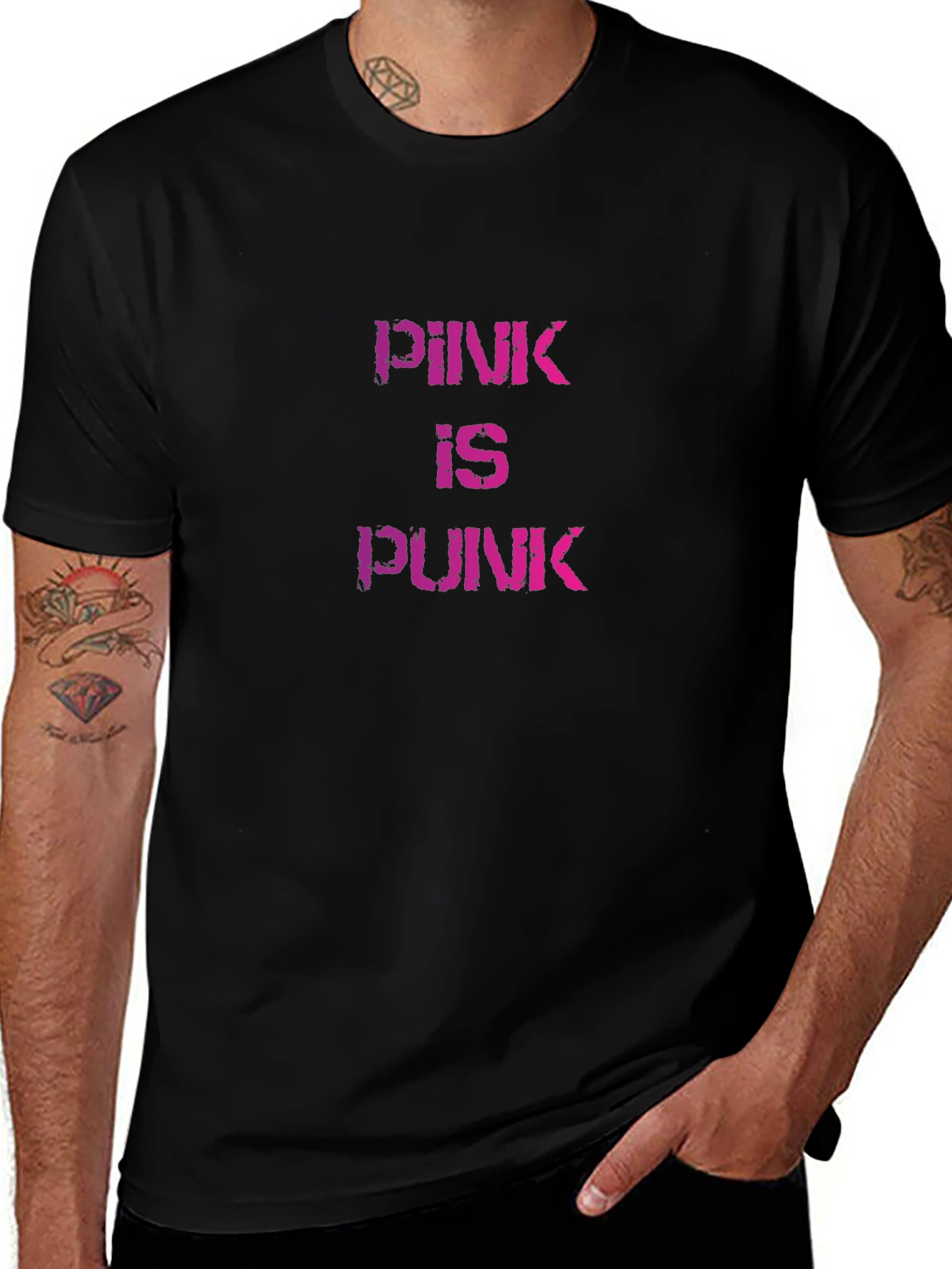 Pink is Punk Graphic T-Shirt - Edgy Style