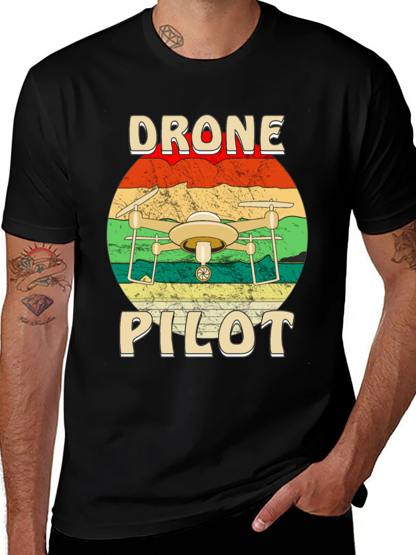 Drone Pilot Graphic T-Shirt - Aviation Enthusiast Tee