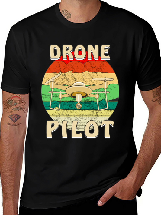 Drone Pilot Graphic T-Shirt - Aviation Enthusiast Tee