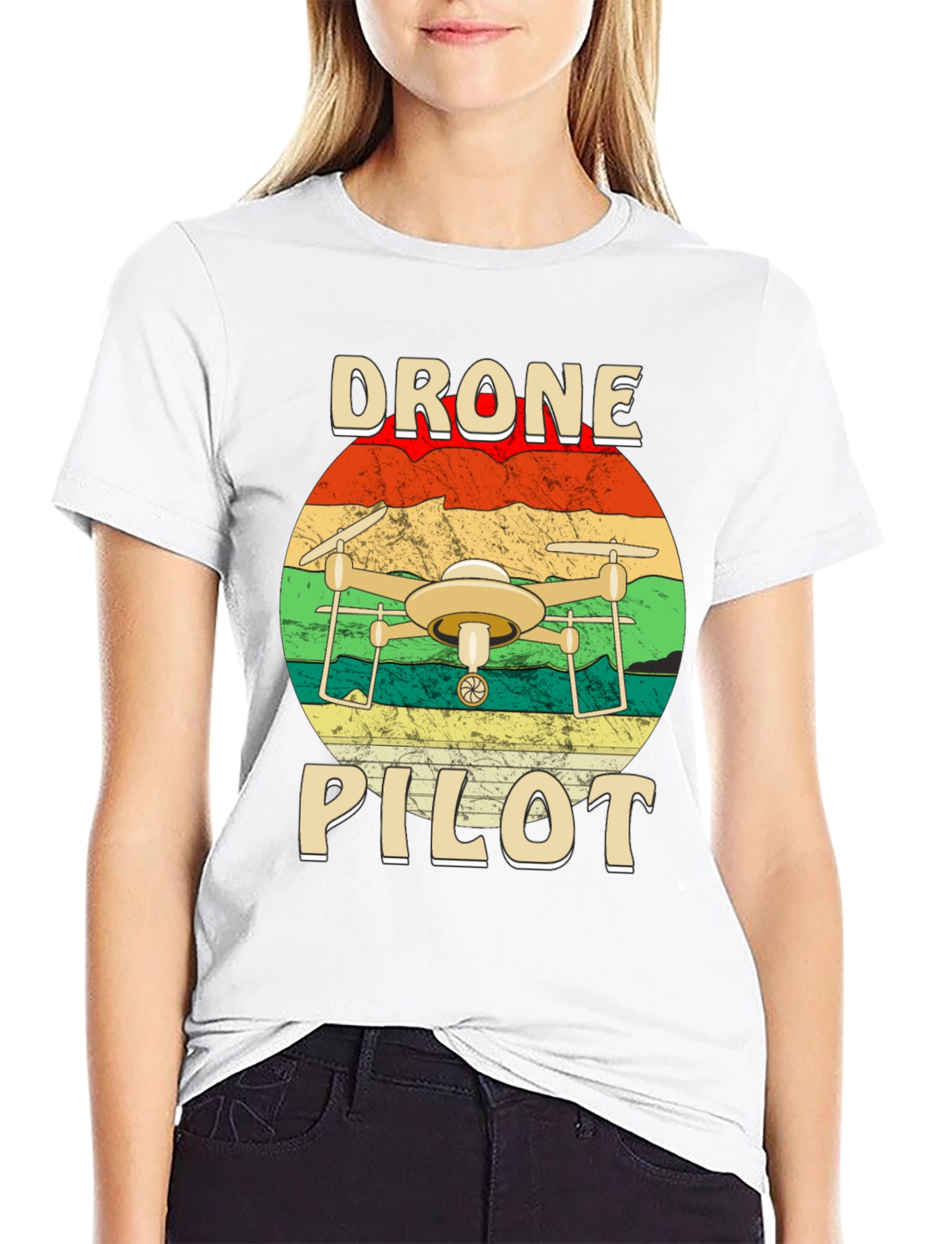 Drone Pilot Graphic T-Shirt - Aviation Enthusiast Tee