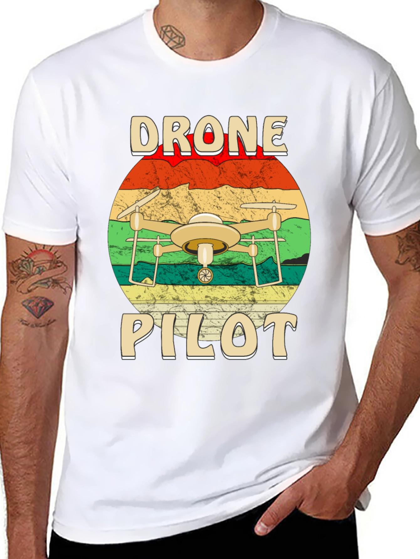 Drone Pilot Graphic T-Shirt - Aviation Enthusiast Tee