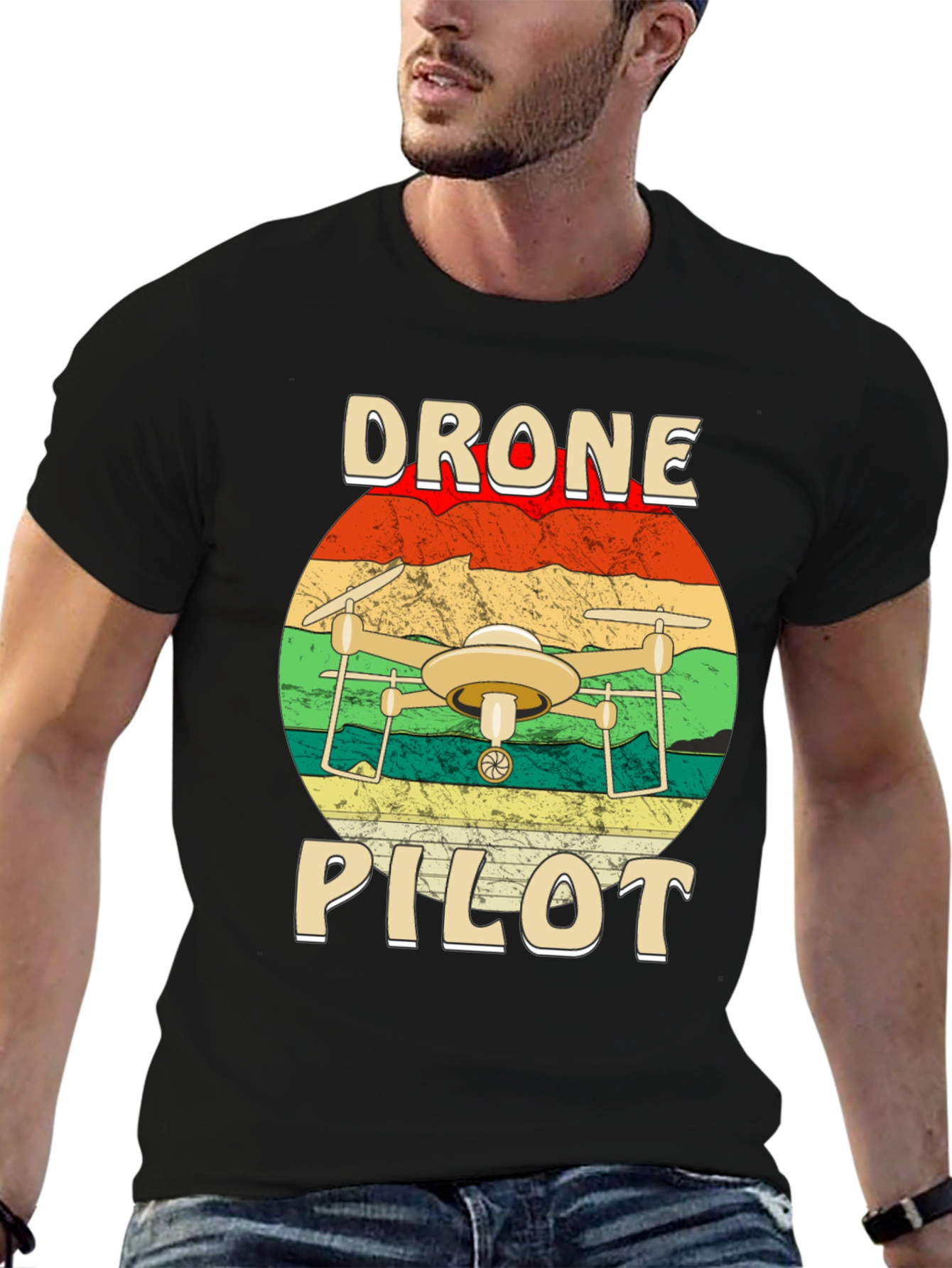 Drone Pilot Graphic T-Shirt - Aviation Enthusiast Tee