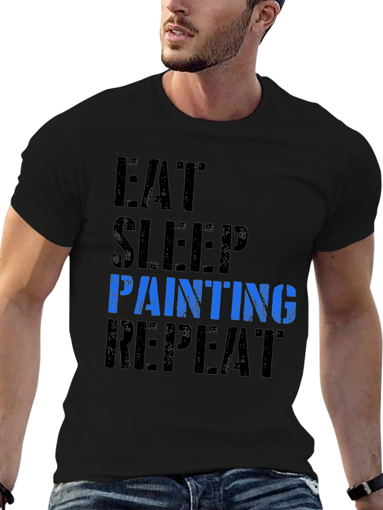 Eat Sleep Painting Repeat Graphic Tee