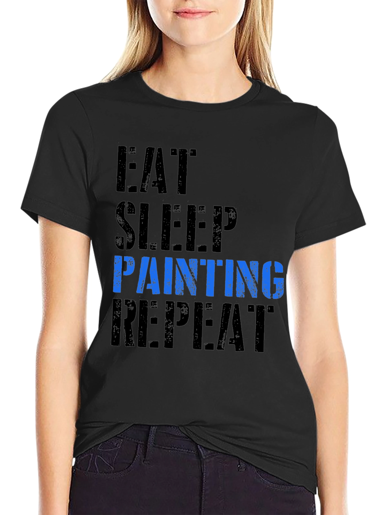 Eat Sleep Painting Repeat Graphic Tee