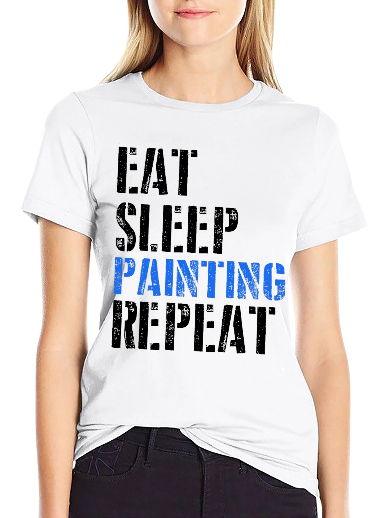 Eat Sleep Painting Repeat Graphic Tee