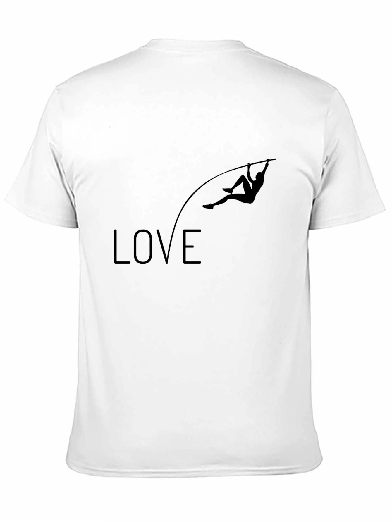 Love Pole Vaulting Graphic Tee - Mens Black T-Shirt