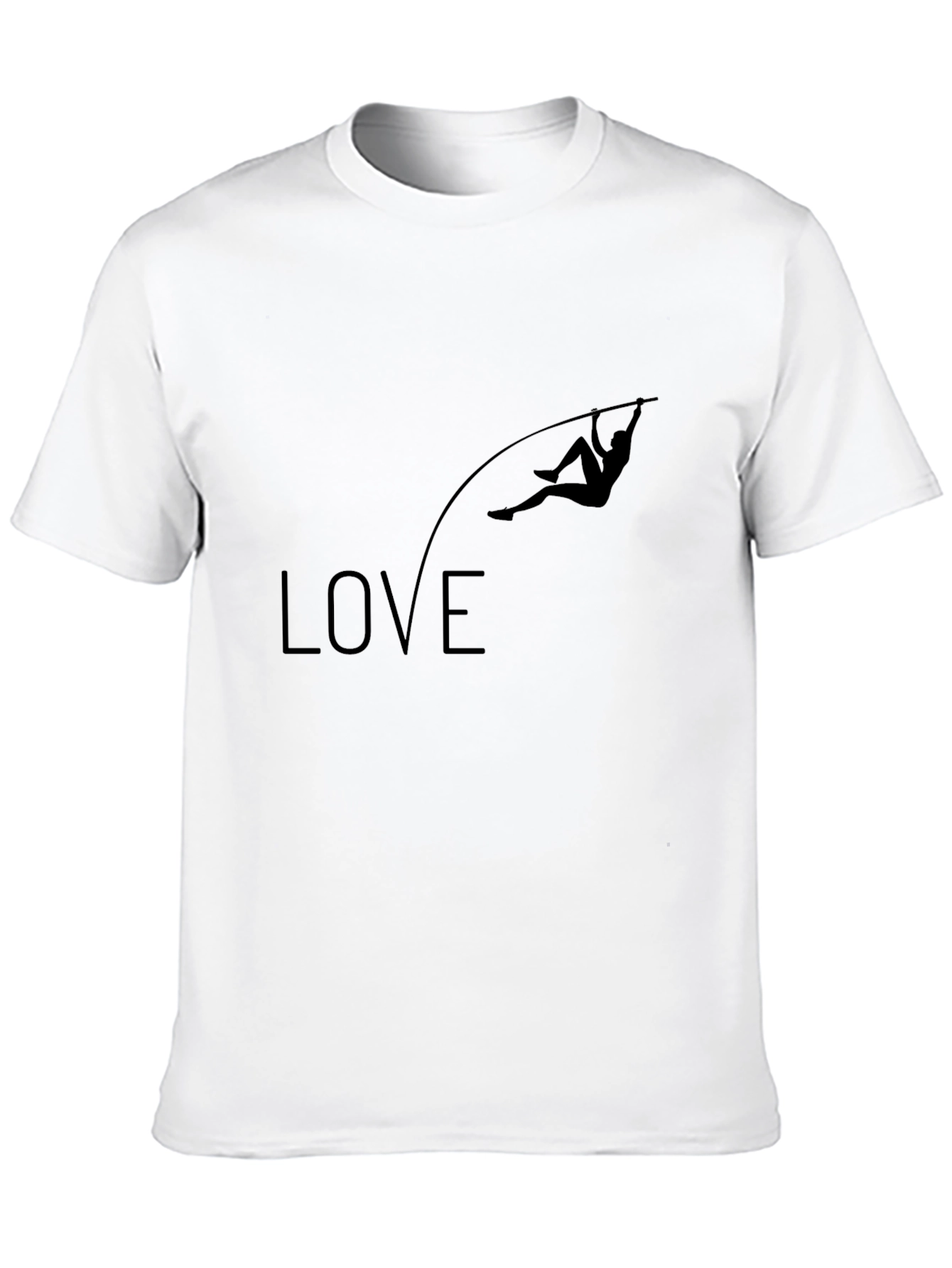 Love Pole Vaulting Graphic Tee - Mens Black T-Shirt