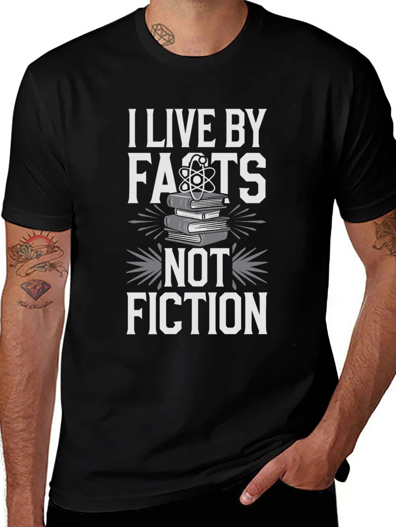 Facts Over Fiction T-Shirt - Science & Knowledge Tee
