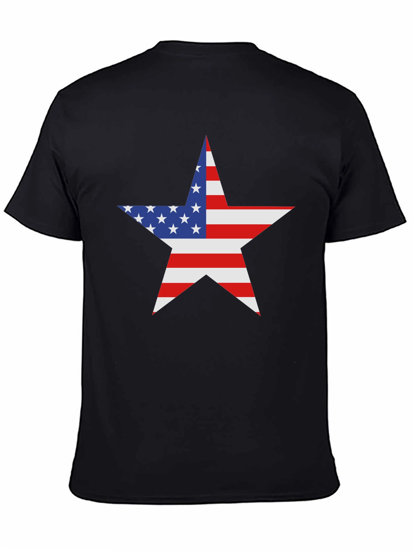 American Flag Star Graphic T-Shirt