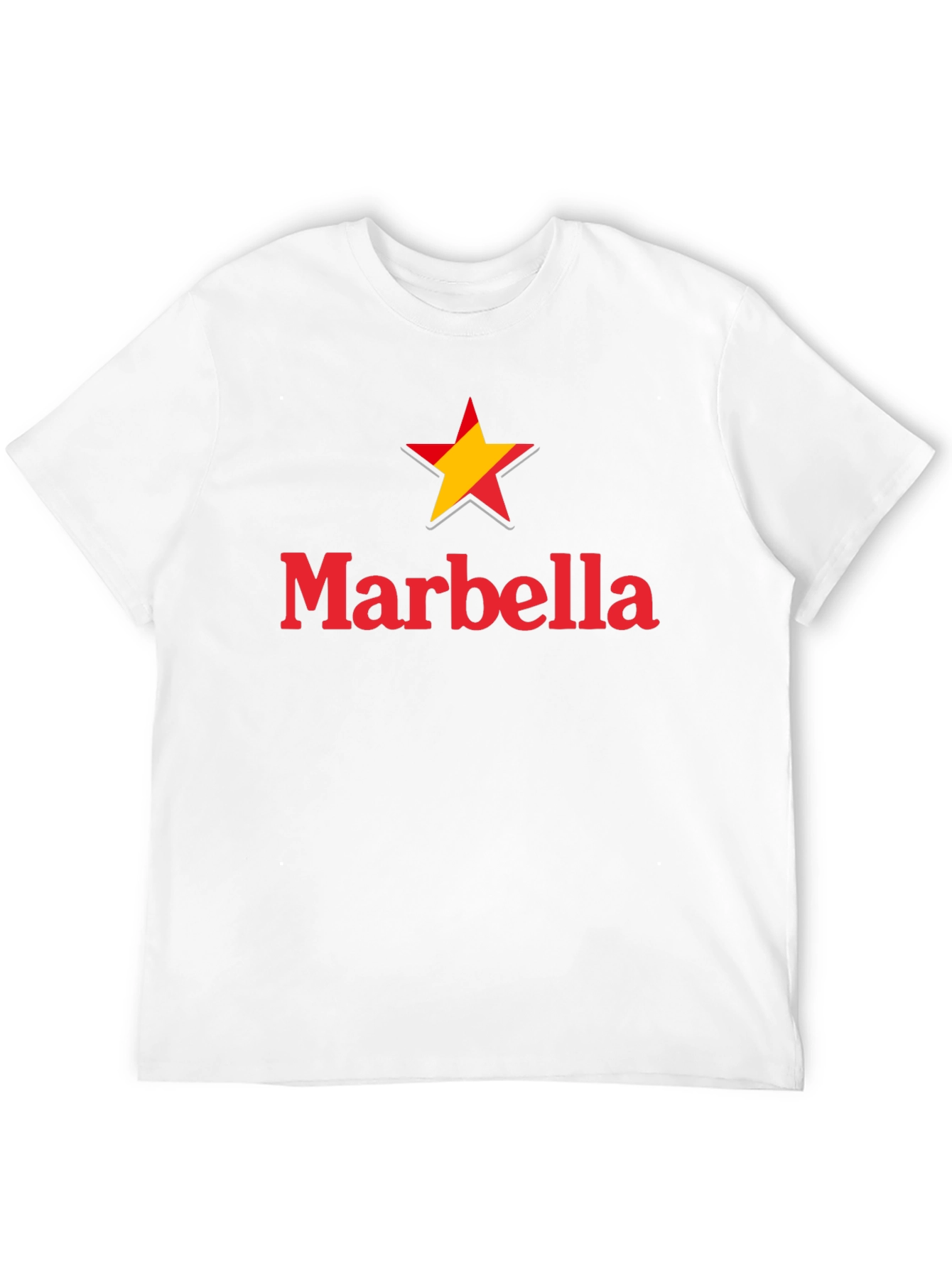 Marbella Star Graphic Black T-Shirt
