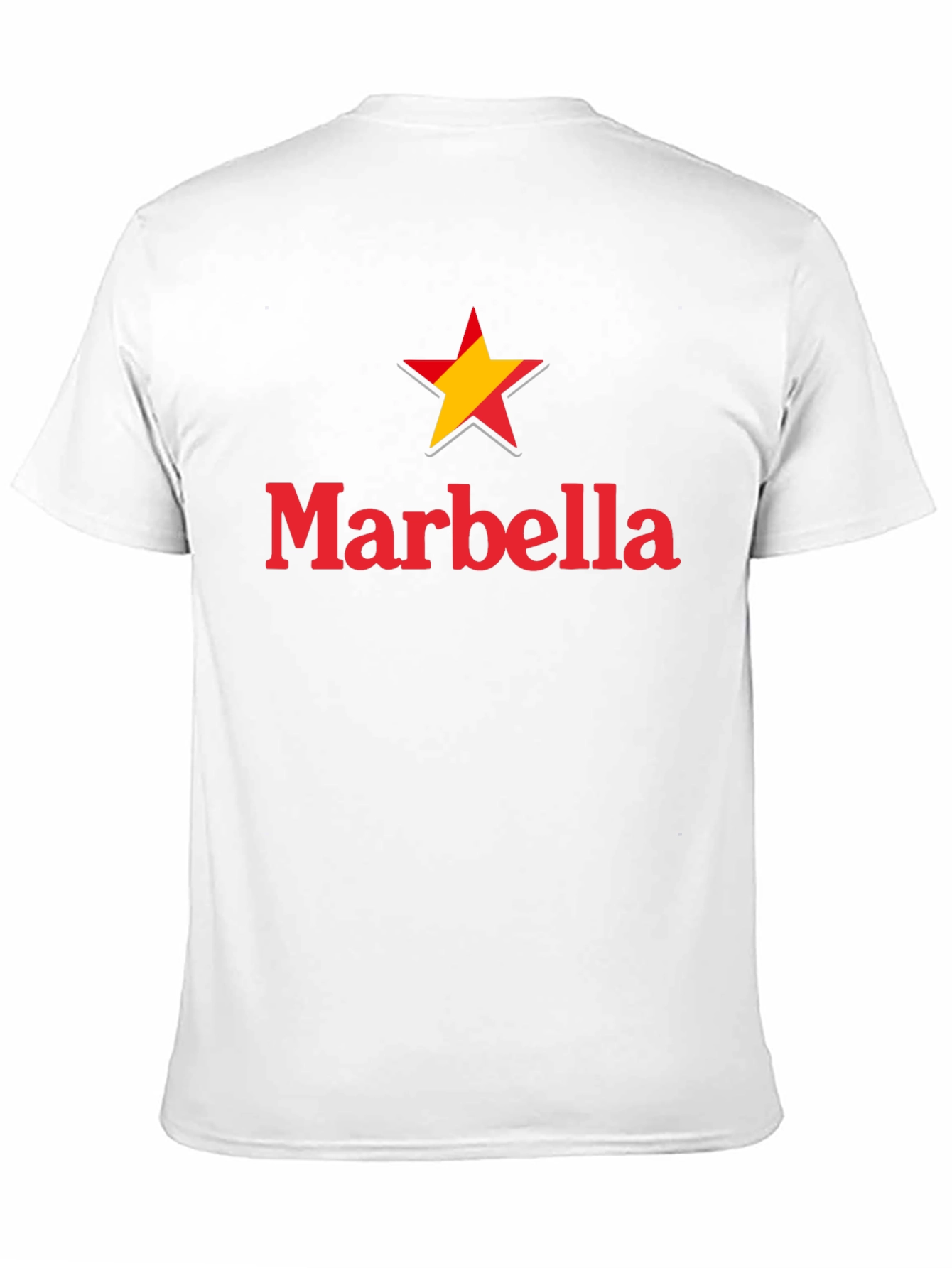 Marbella Star Graphic Black T-Shirt