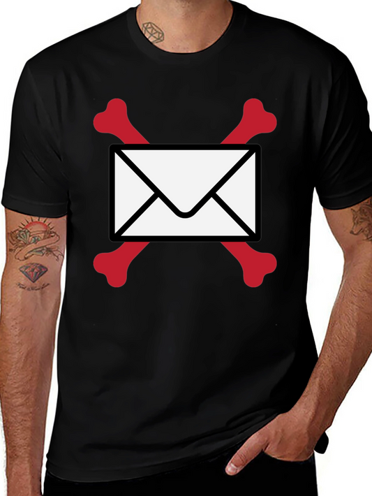 Skull & Bones Email T-Shirt - Black