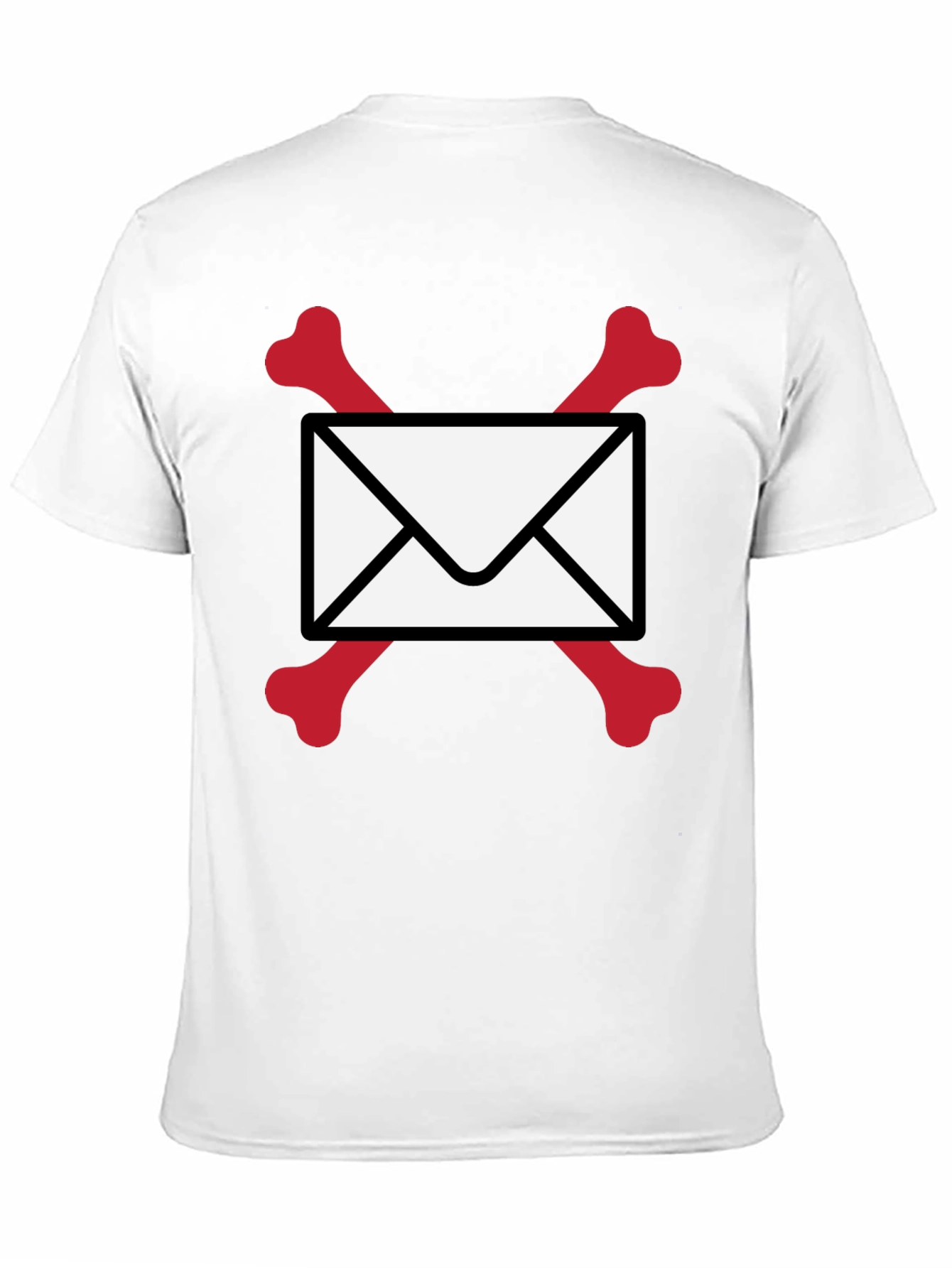 Skull & Bones Email T-Shirt - Black