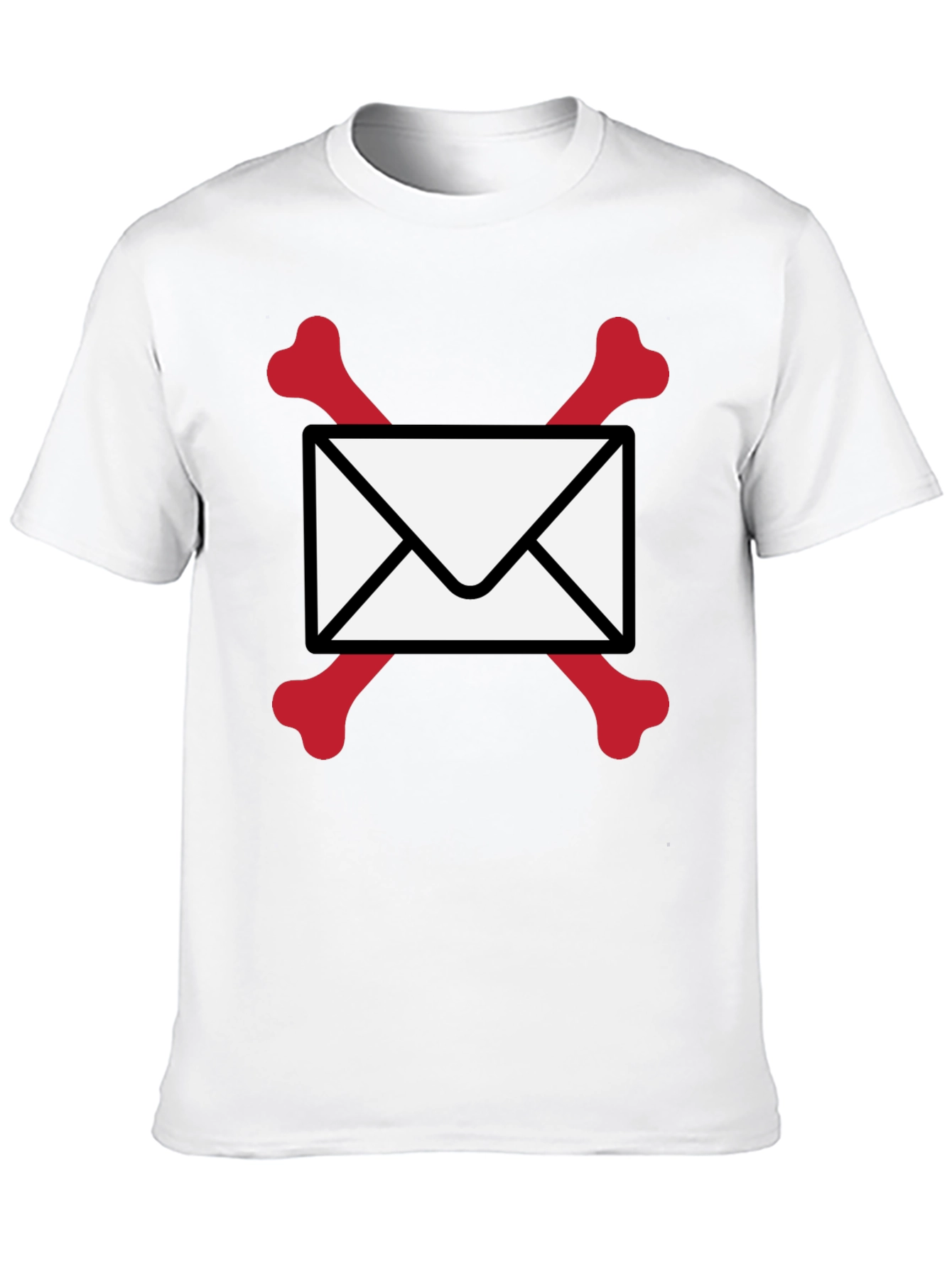 Skull & Bones Email T-Shirt - Black