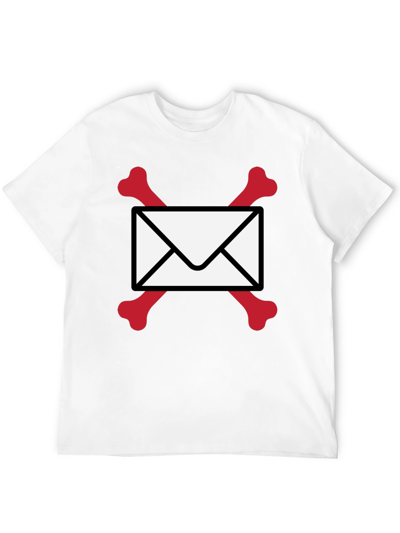 Skull & Bones Email T-Shirt - Black