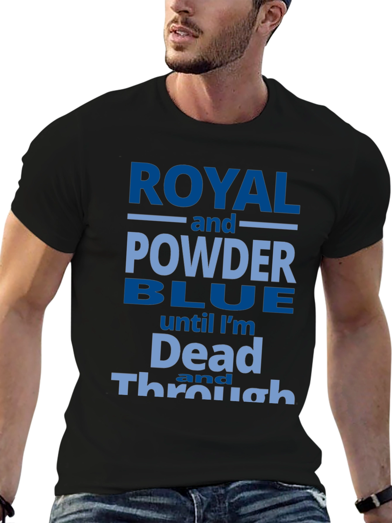 Royal and Powder Blue T-Shirt