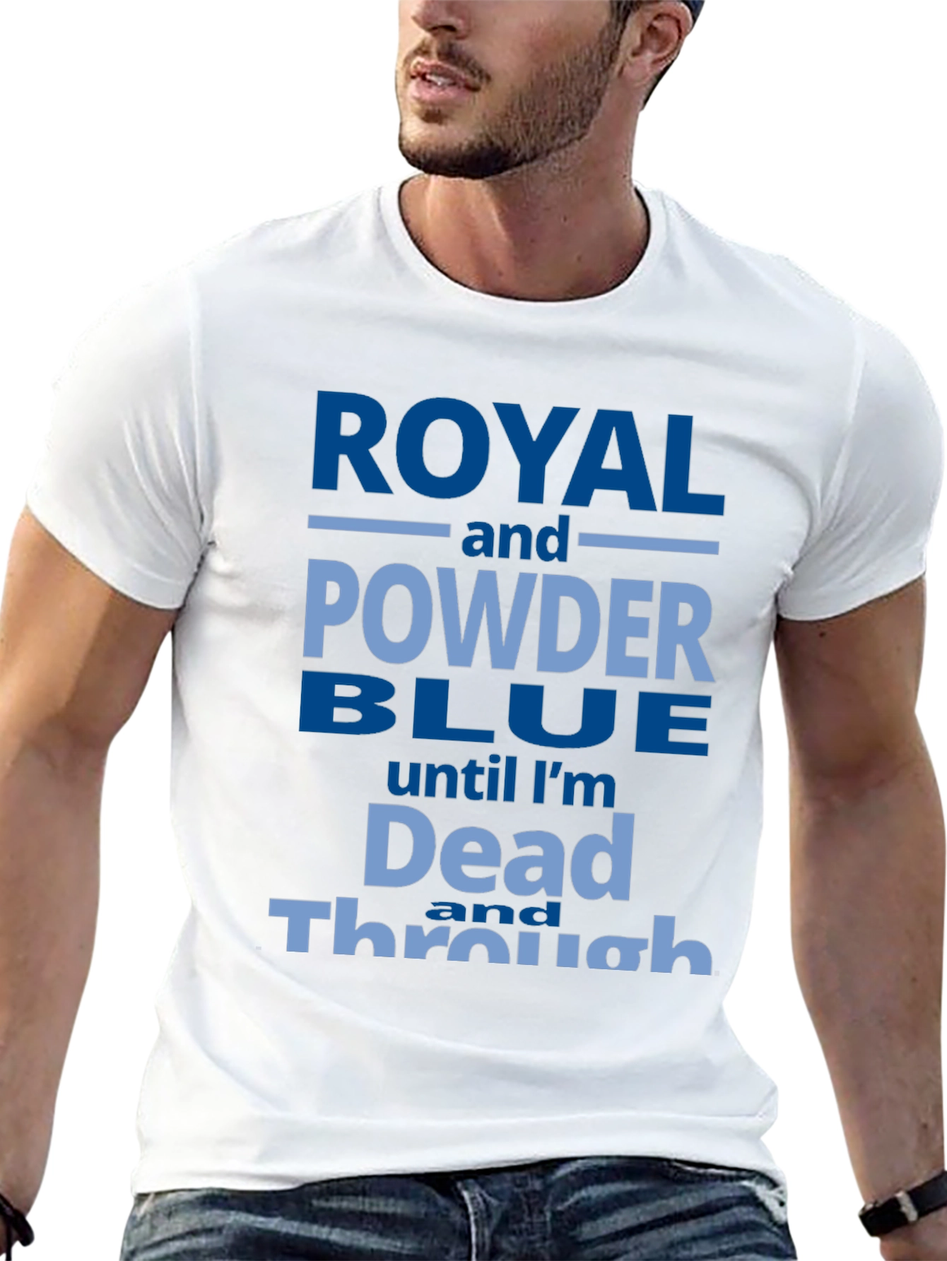 Royal and Powder Blue T-Shirt