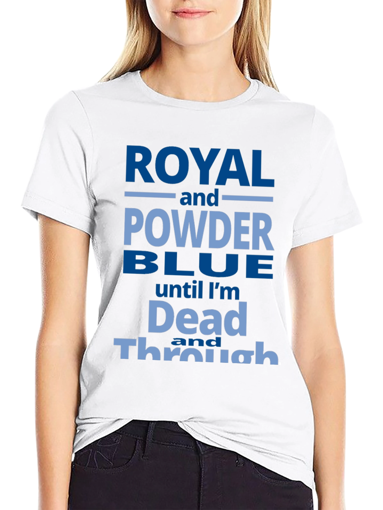 Royal and Powder Blue T-Shirt