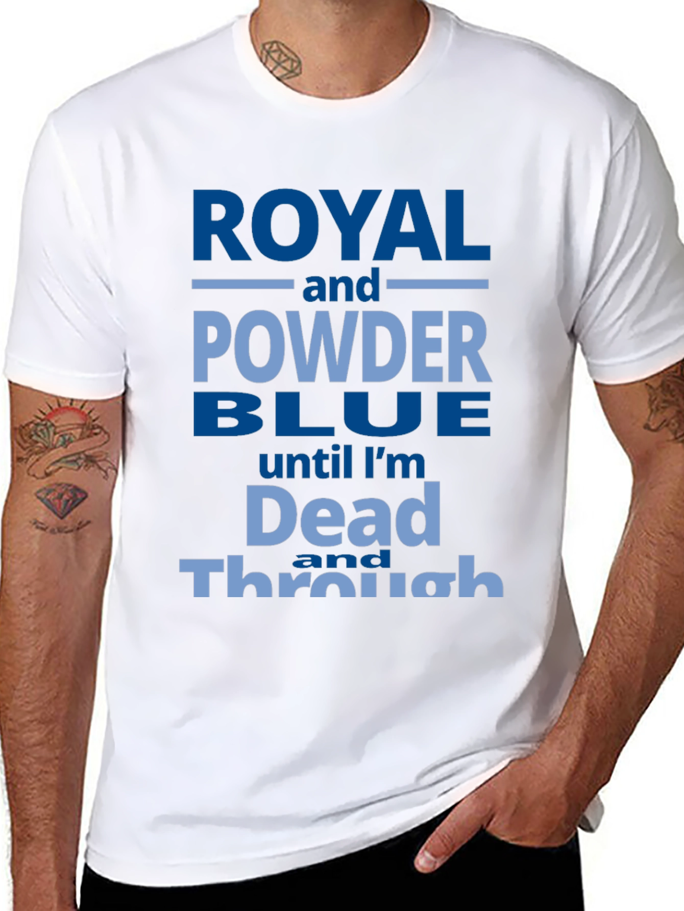 Royal and Powder Blue T-Shirt