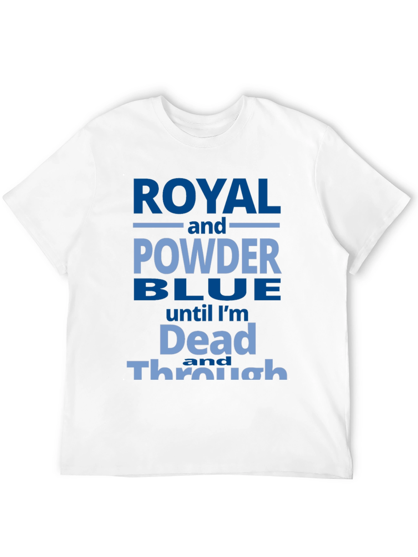 Royal and Powder Blue T-Shirt