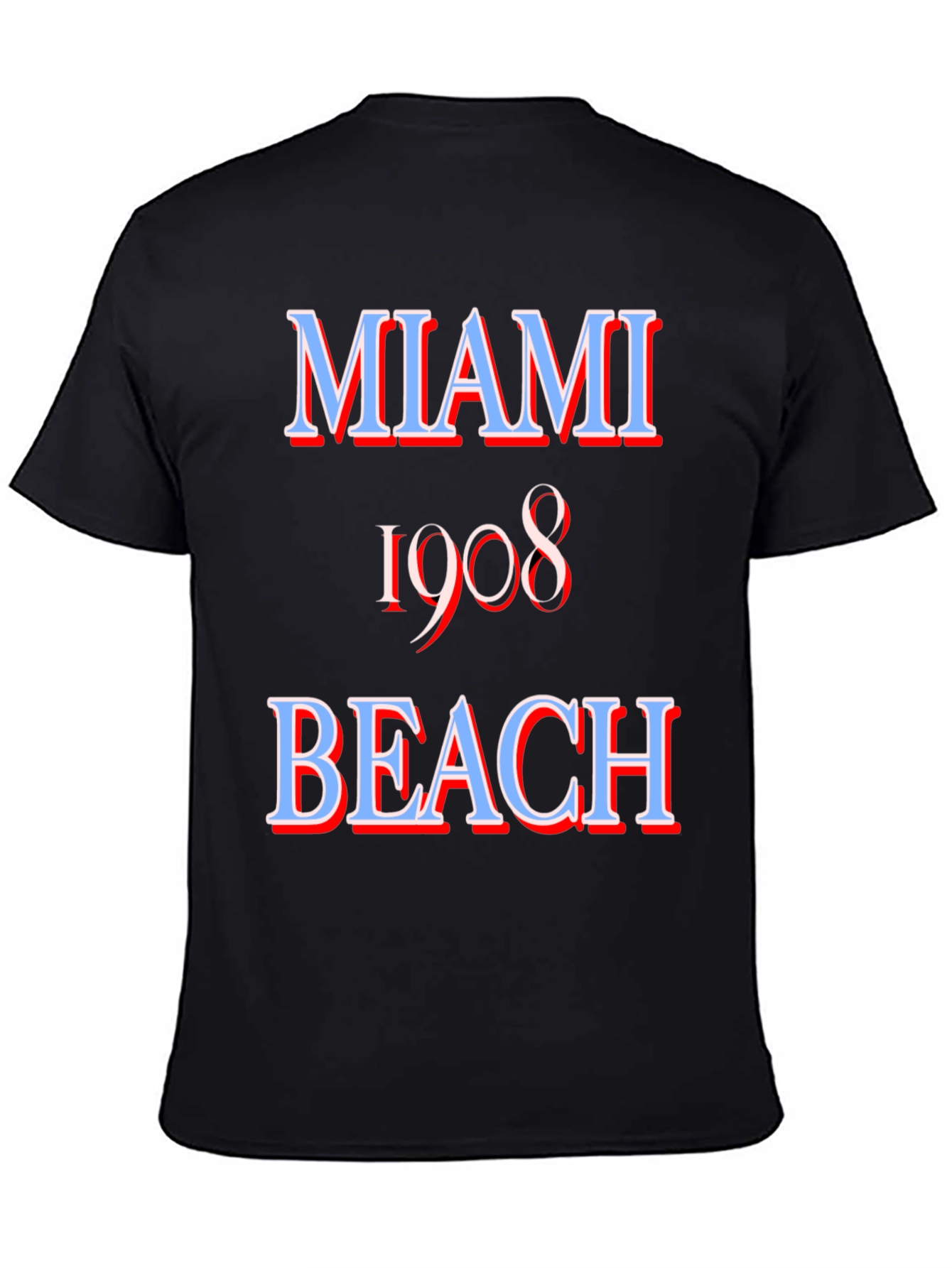 Miami Beach 1908 Graphic Tee - Retro Style