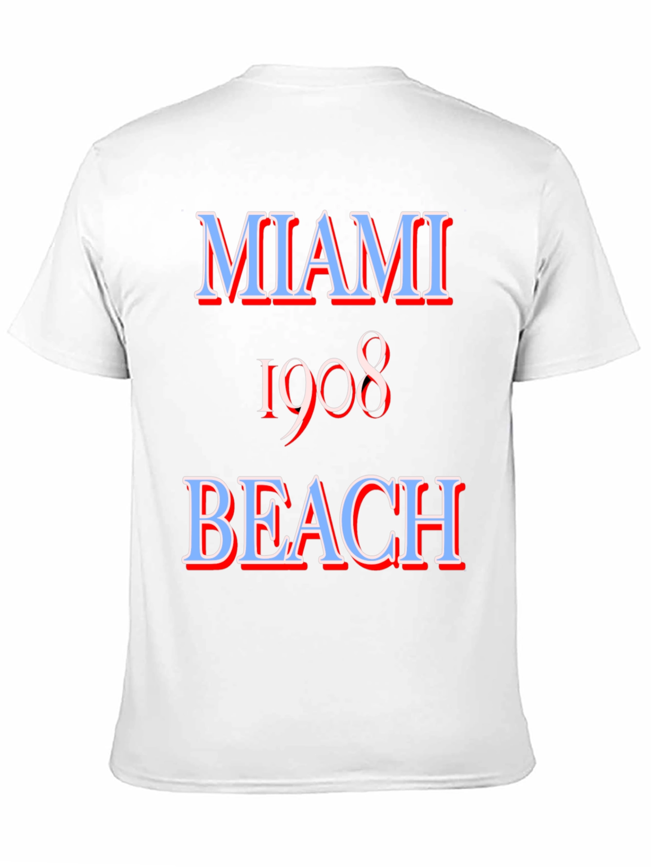 Miami Beach 1908 Graphic Tee - Retro Style