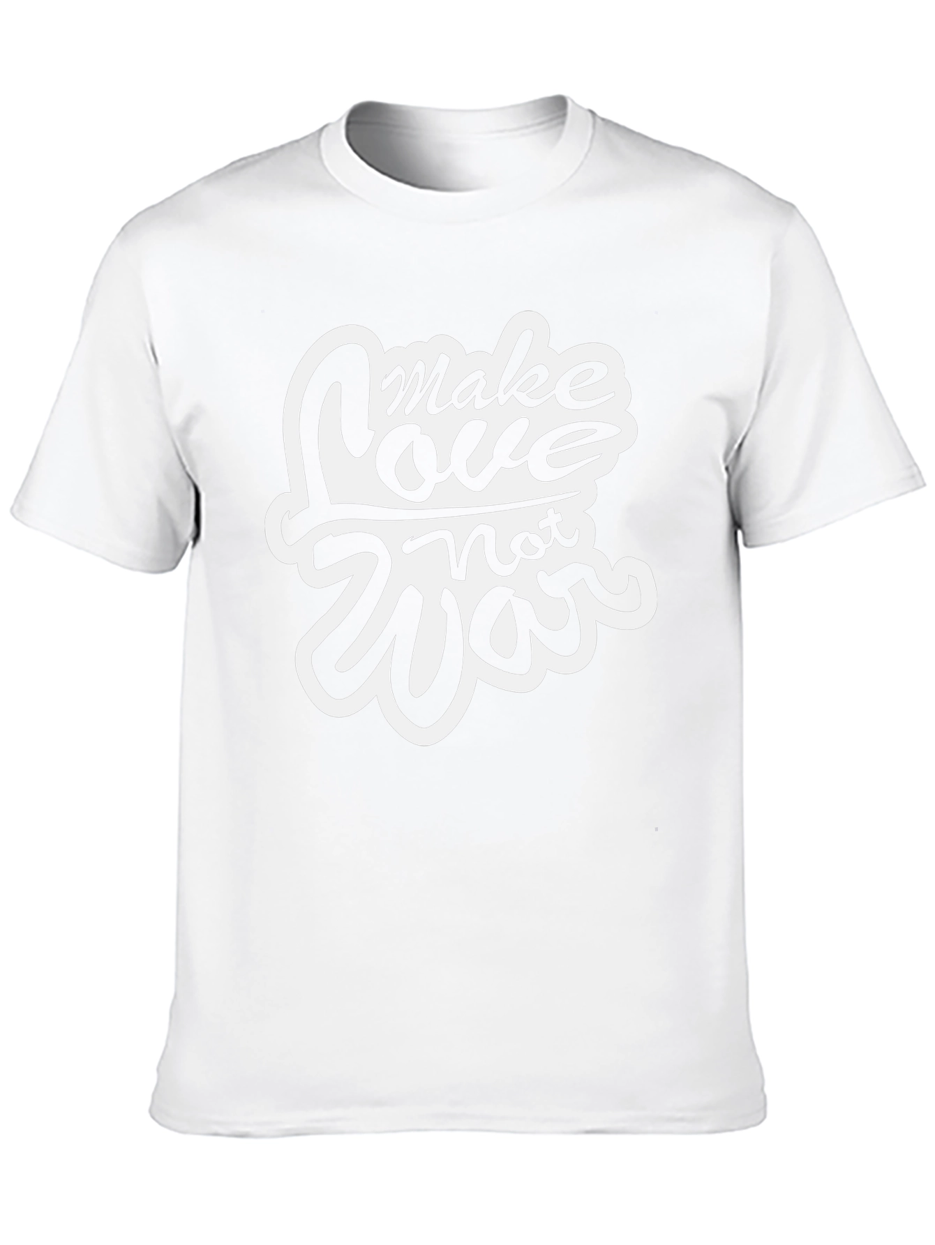 Make Love Not War Graphic Tee - Black