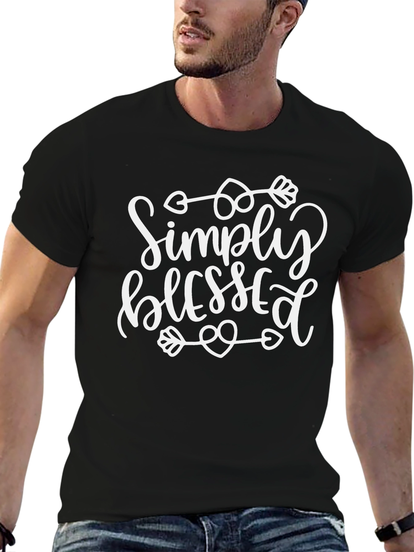 Simply Blessed Black Tee