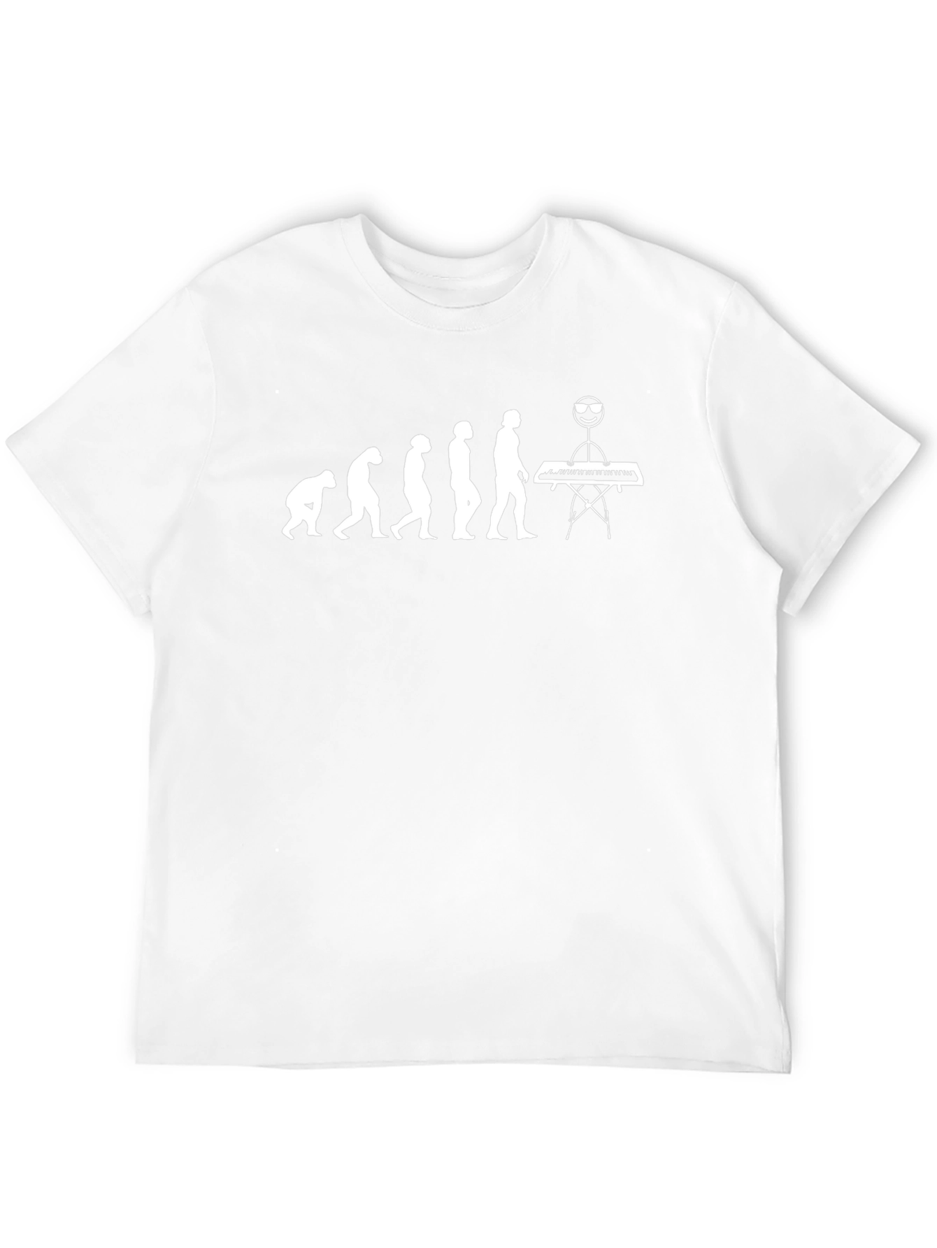 Evolution of Keyboardist T-Shirt - Funny Musician Tee