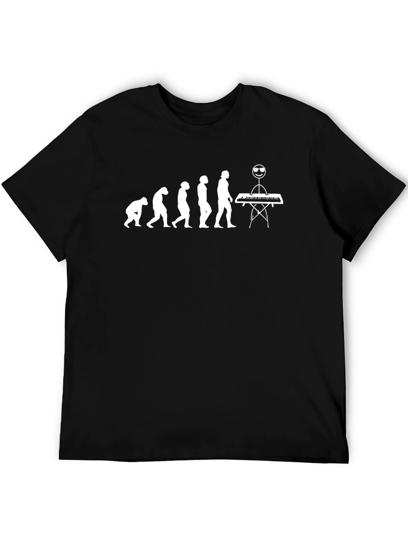 Evolution of Keyboardist T-Shirt - Funny Musician Tee