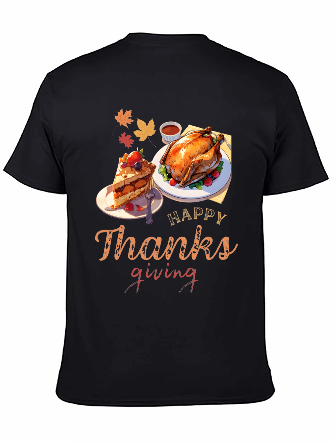 Happy Thanksgiving Feast Graphic Tee
