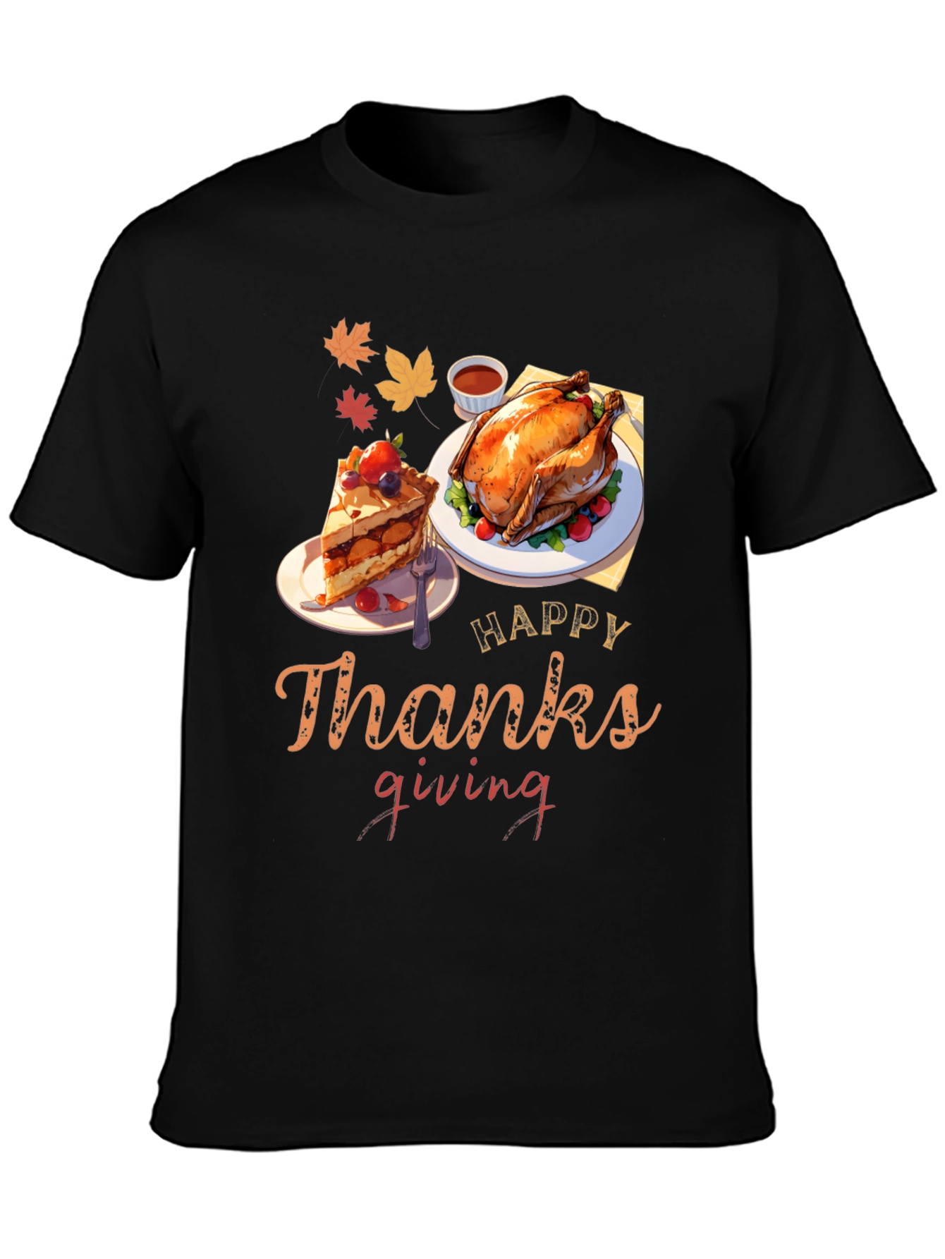 Happy Thanksgiving Feast Graphic Tee