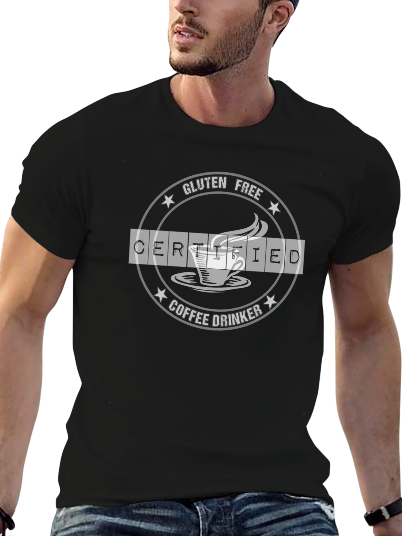 Gluten Free Certified Coffee Drinker T-Shirt