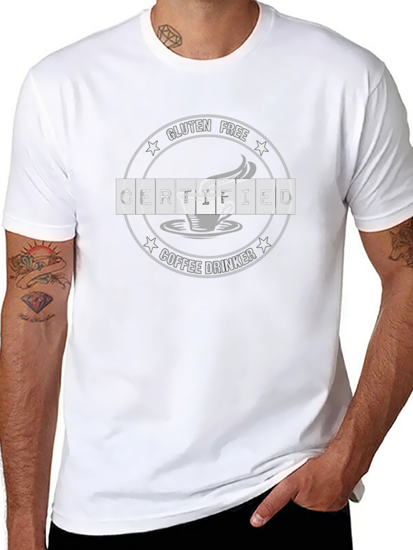 Gluten Free Certified Coffee Drinker T-Shirt