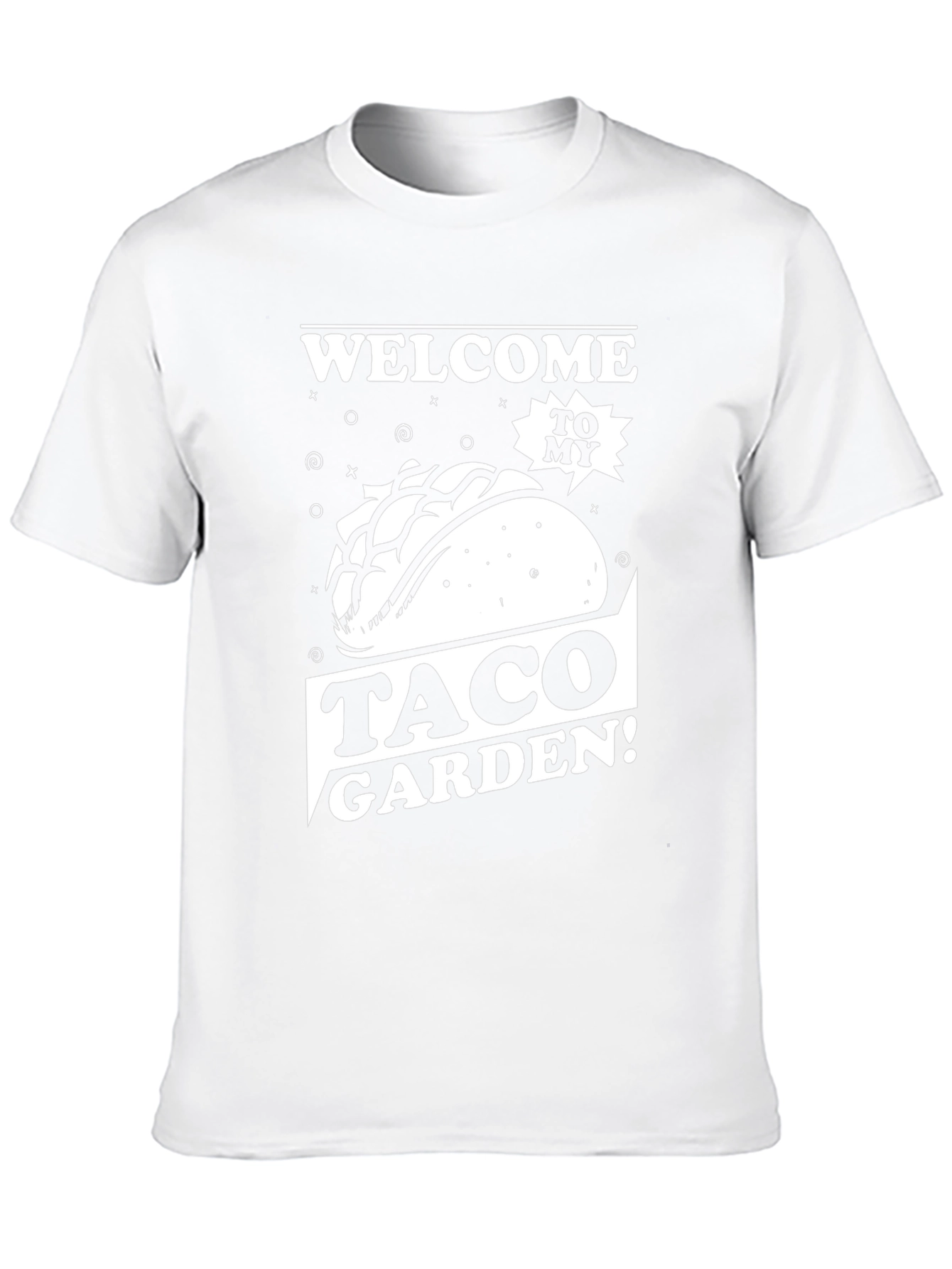 Welcome To My Taco Garden Black T-Shirt