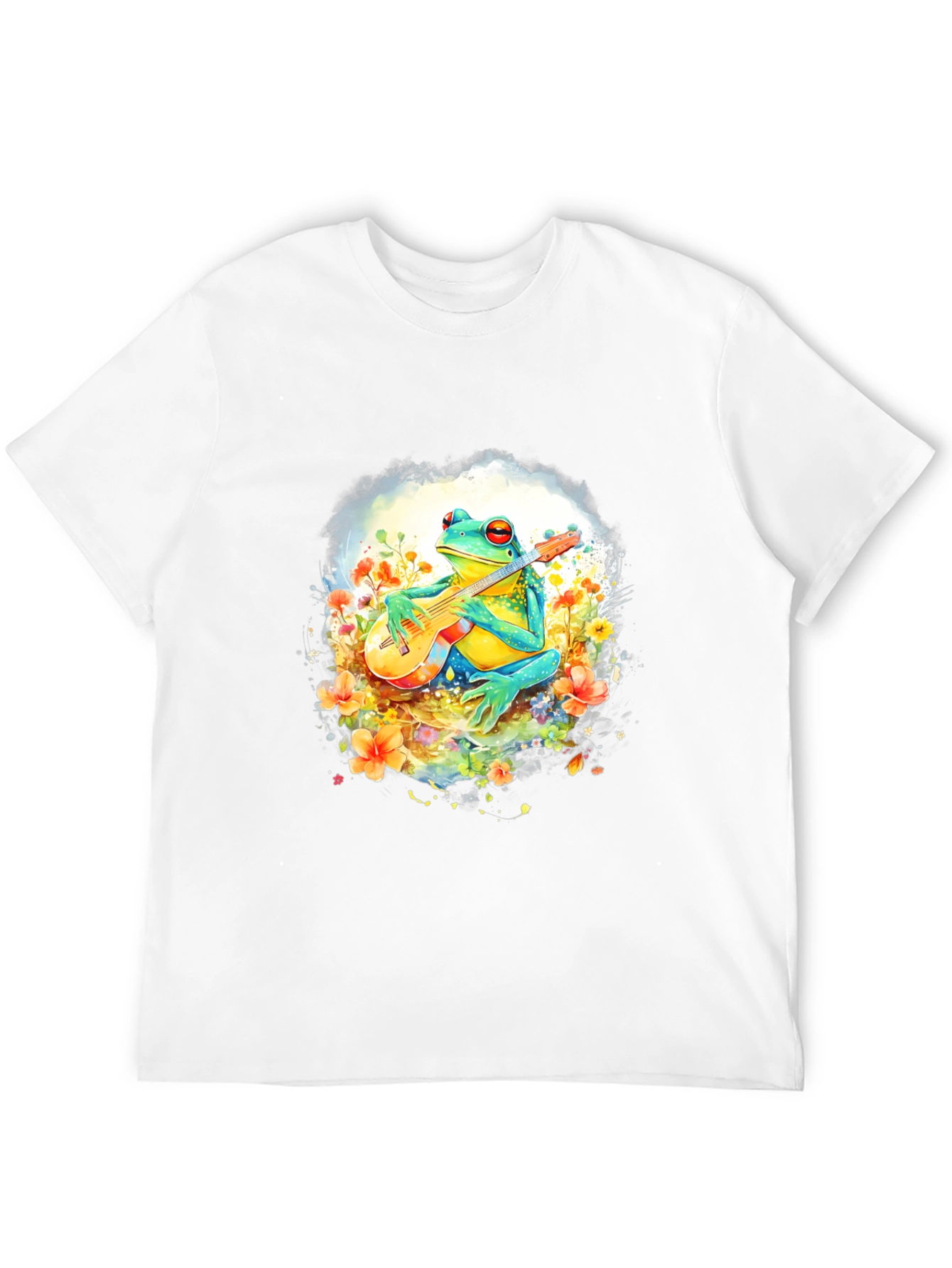 Frog Guitarist T-Shirt - Musical Amphibian Tee