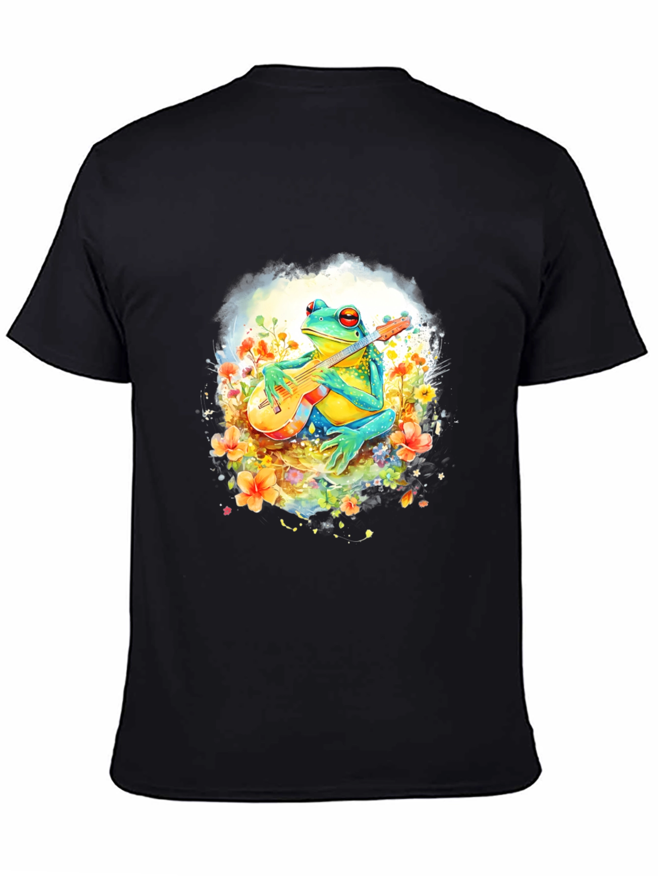 Frog Guitarist T-Shirt - Musical Amphibian Tee