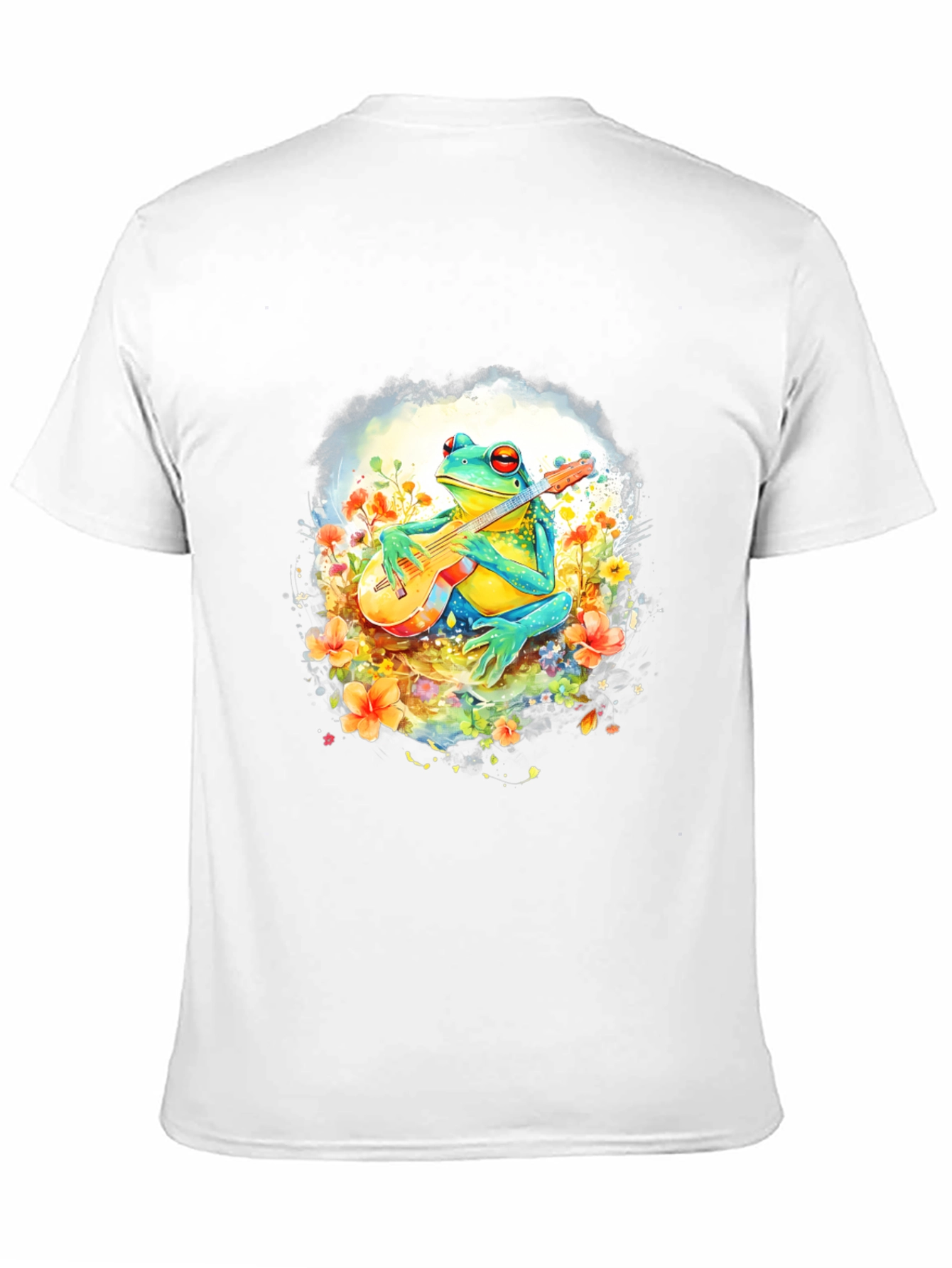 Frog Guitarist T-Shirt - Musical Amphibian Tee