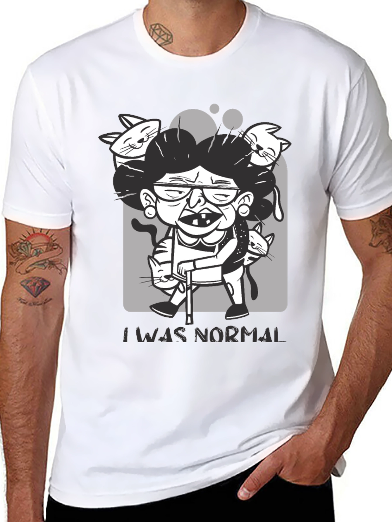 Crazy Cat Lady T-Shirt - I Was Normal